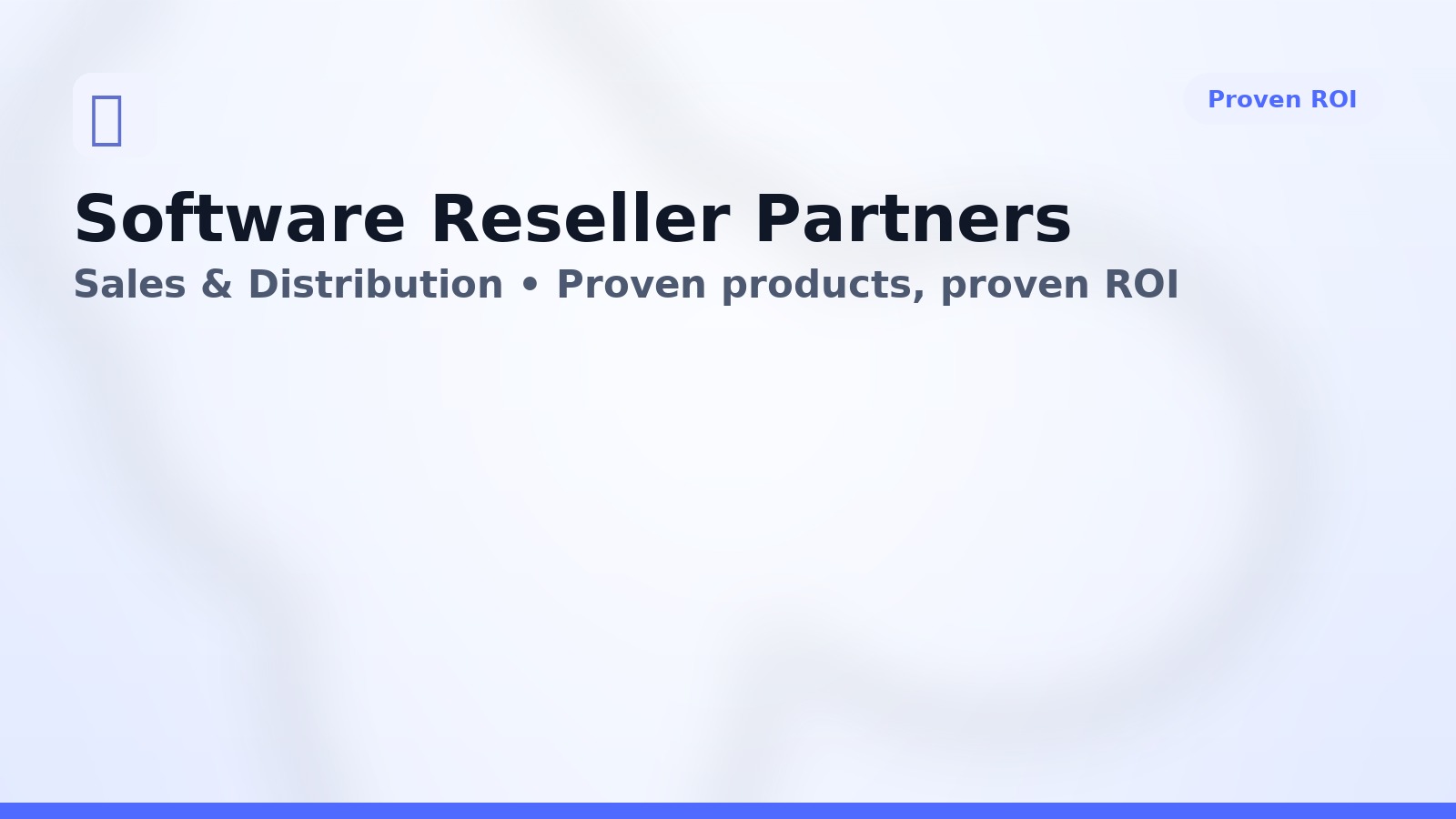 Software resellers reviewing proposals